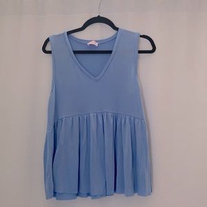 Pink Lily - Follow You Everywhere Light Blue Tank